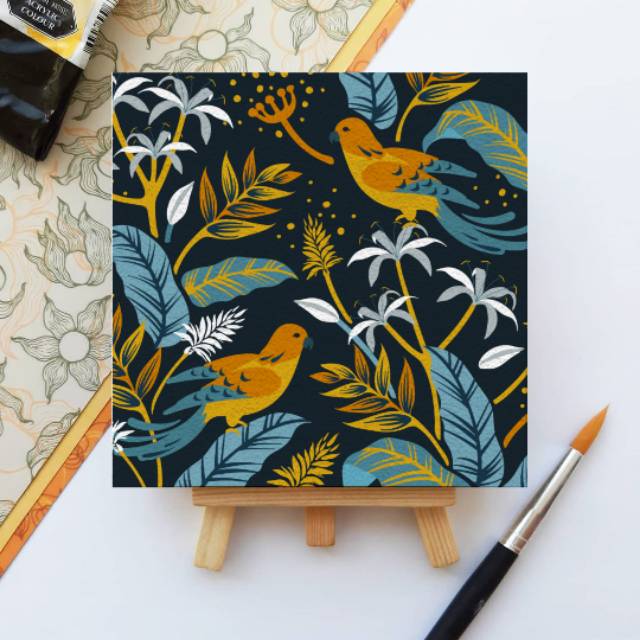 

DIY painting by numbers kit 25x25 cm #5 Forests Color painting kits