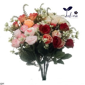 1204 Bunga Mawar/ Mawar/ Artificial mawar/ Bunga Mawar/ Mawar hias/ Mawar Murah/ Mawar Plastik