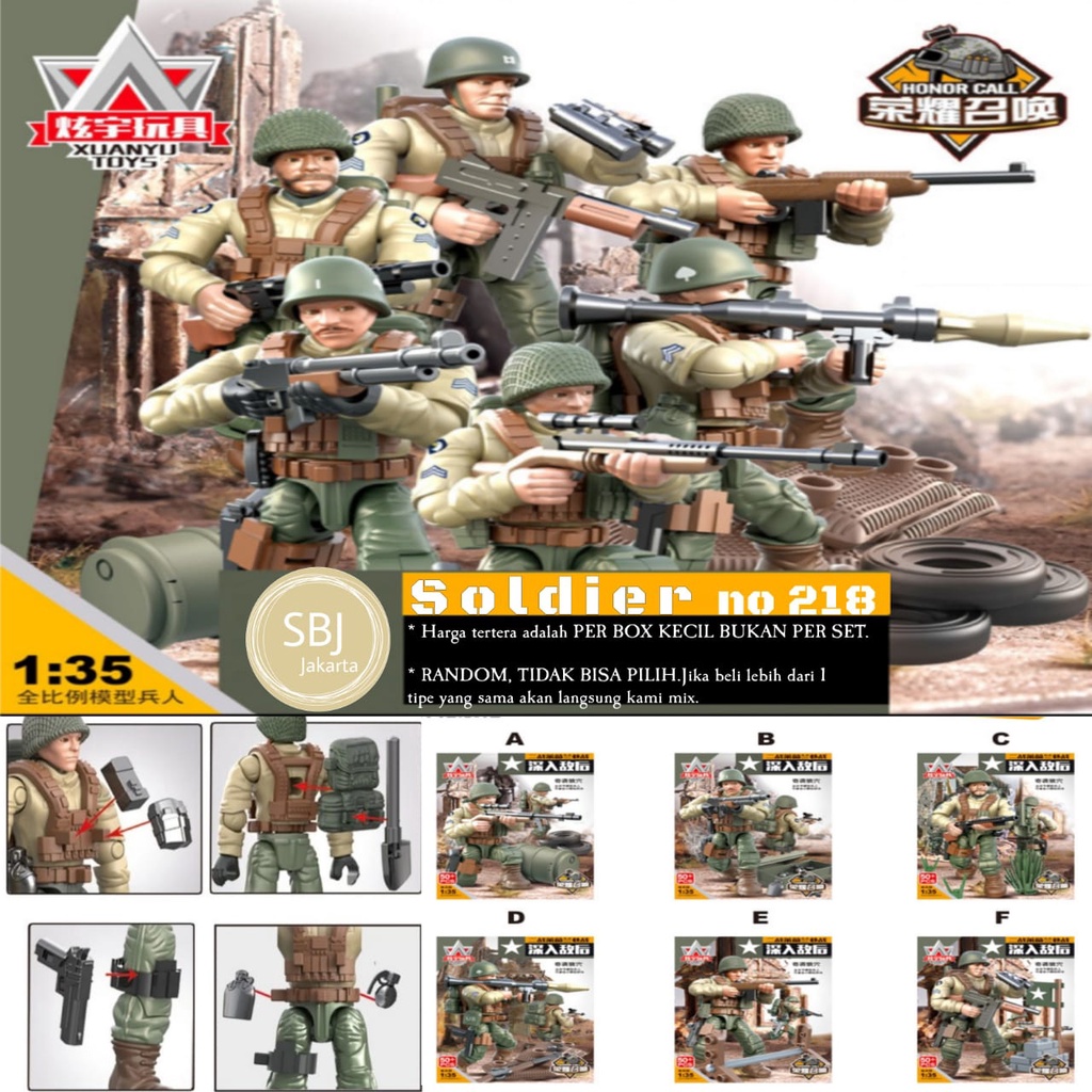 Mainan Miniatur Edukatif Block DIY Action Figure PUBG SWAT bongkar pasang Skala 1:36