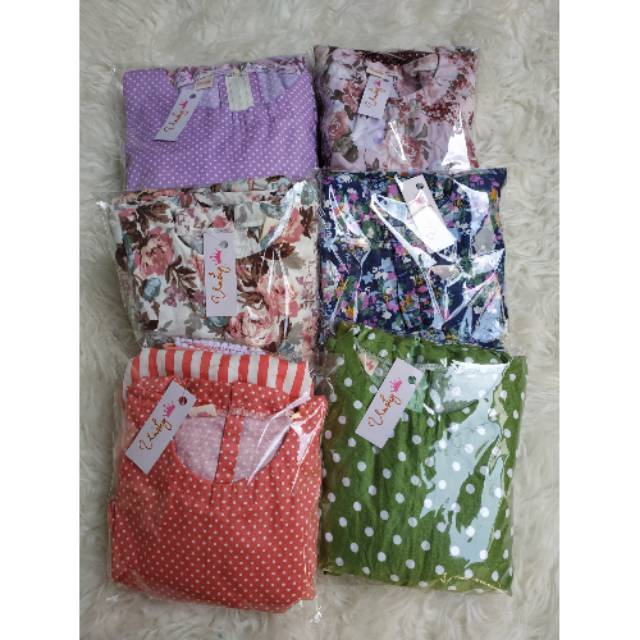 Gamis anak katun Jepang pesanan bunda wiwik