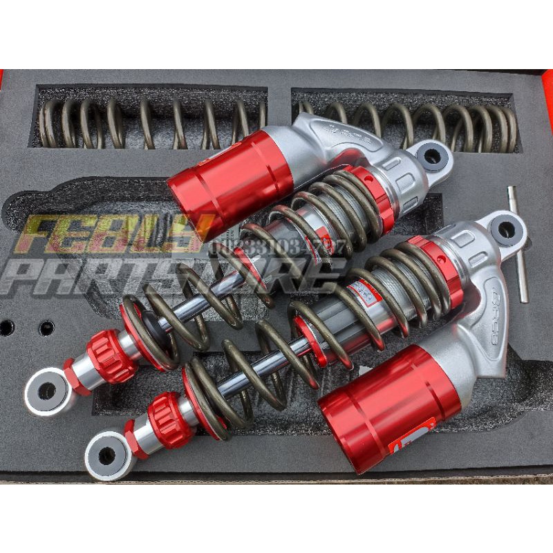 SHOK SKOK SHOCK SOK BELAKANG RCB V SERIES GREY TITANIUM 320MM RX KING CB GL MP TIGER GL100 SHOCKBREA