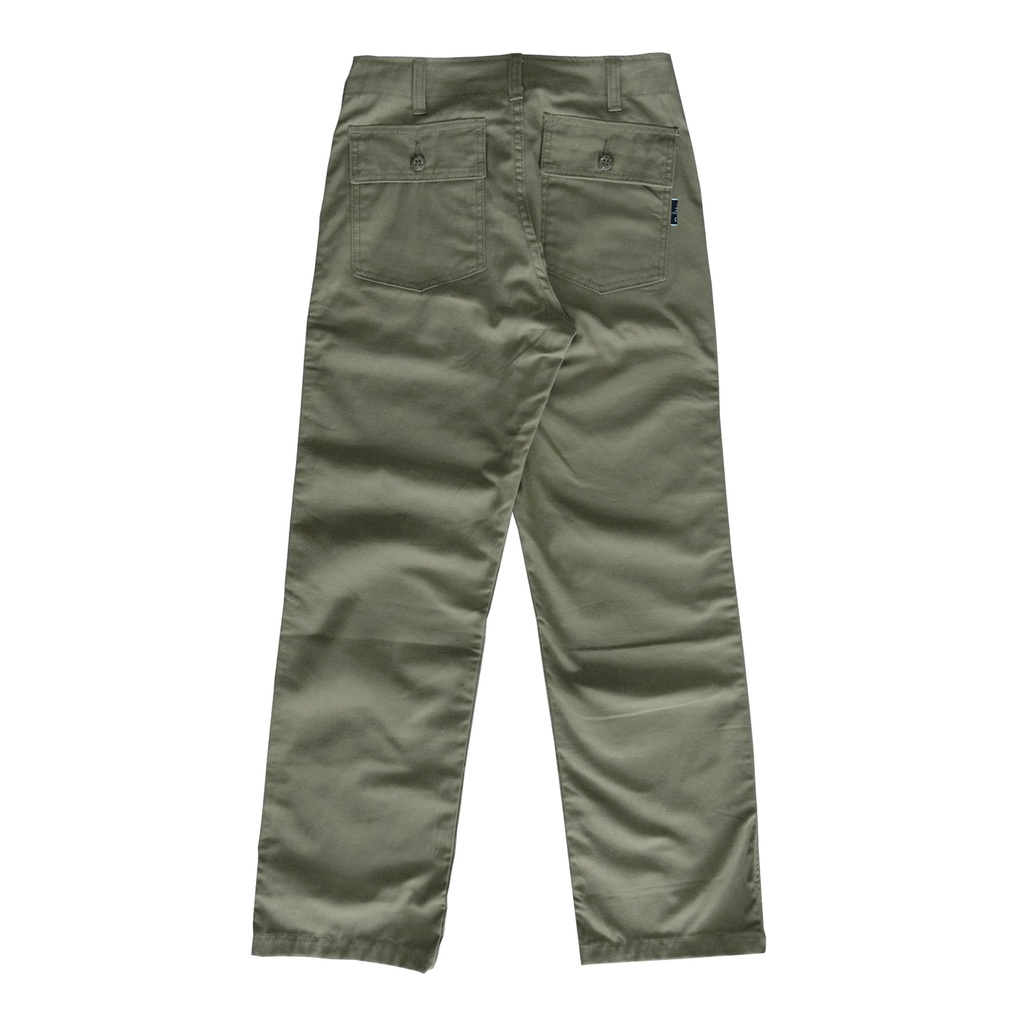 Dritto - Long Pants Baggy Chino - Celana Chino Reguler - Olive