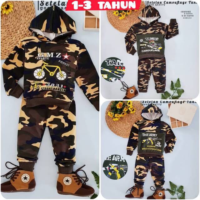 Setelan Anak 3 tahun Import Army / Baju Bayi Laki-laki / Setelan Bayi Laki-laki / Baju Anak Laki 3 t