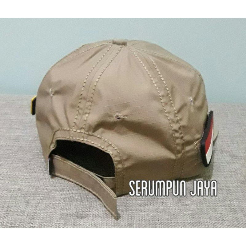 TOPI PUPR - TOPI PUPR TAN 3PATCH VELCRO