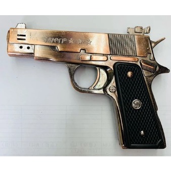 Korek Api Bara Antik Unik Model Pistol Mini Gold 551