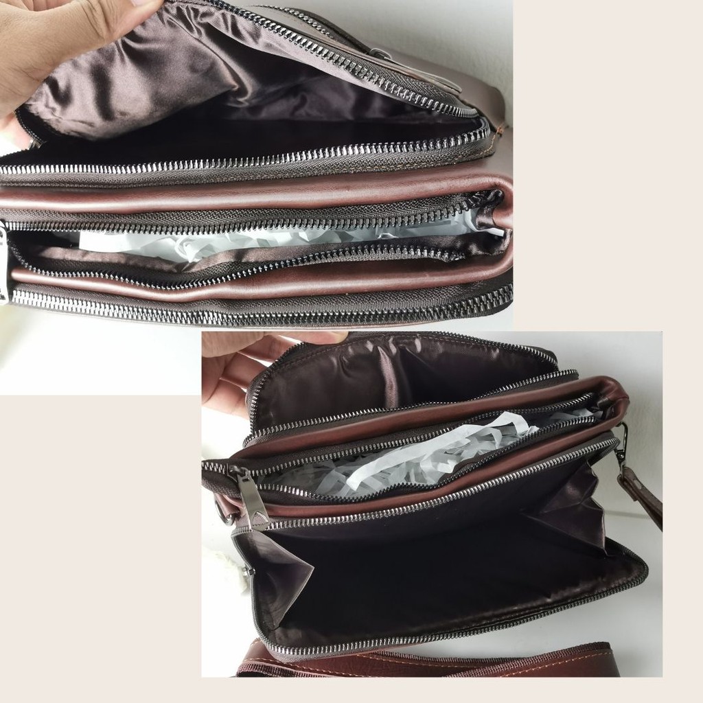 Handbag kulit asli Brown authentic Leather