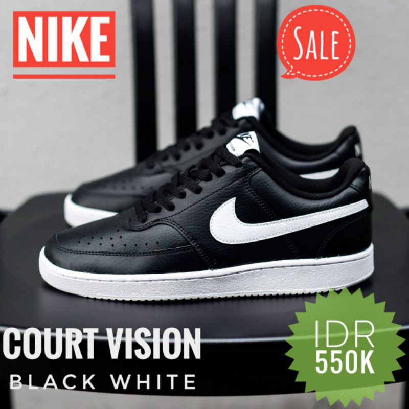 NIKE COURT VISION black white original bnwb