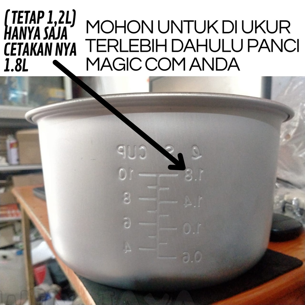 PANCI MAGIC COM ANTI LENGKET 1.2 L PANCI TEFLON RICE COOKER UNIVERSAL