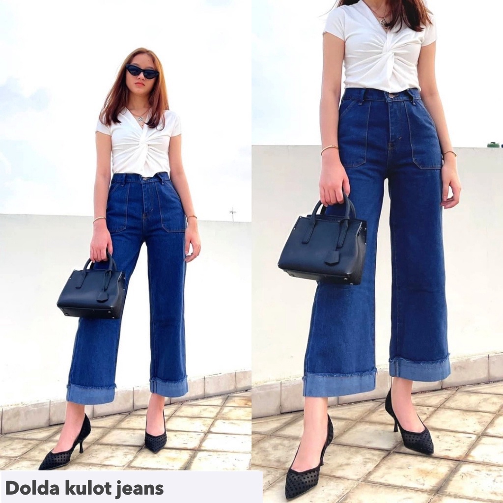 Dolda kulot jeans - Thejanclothes