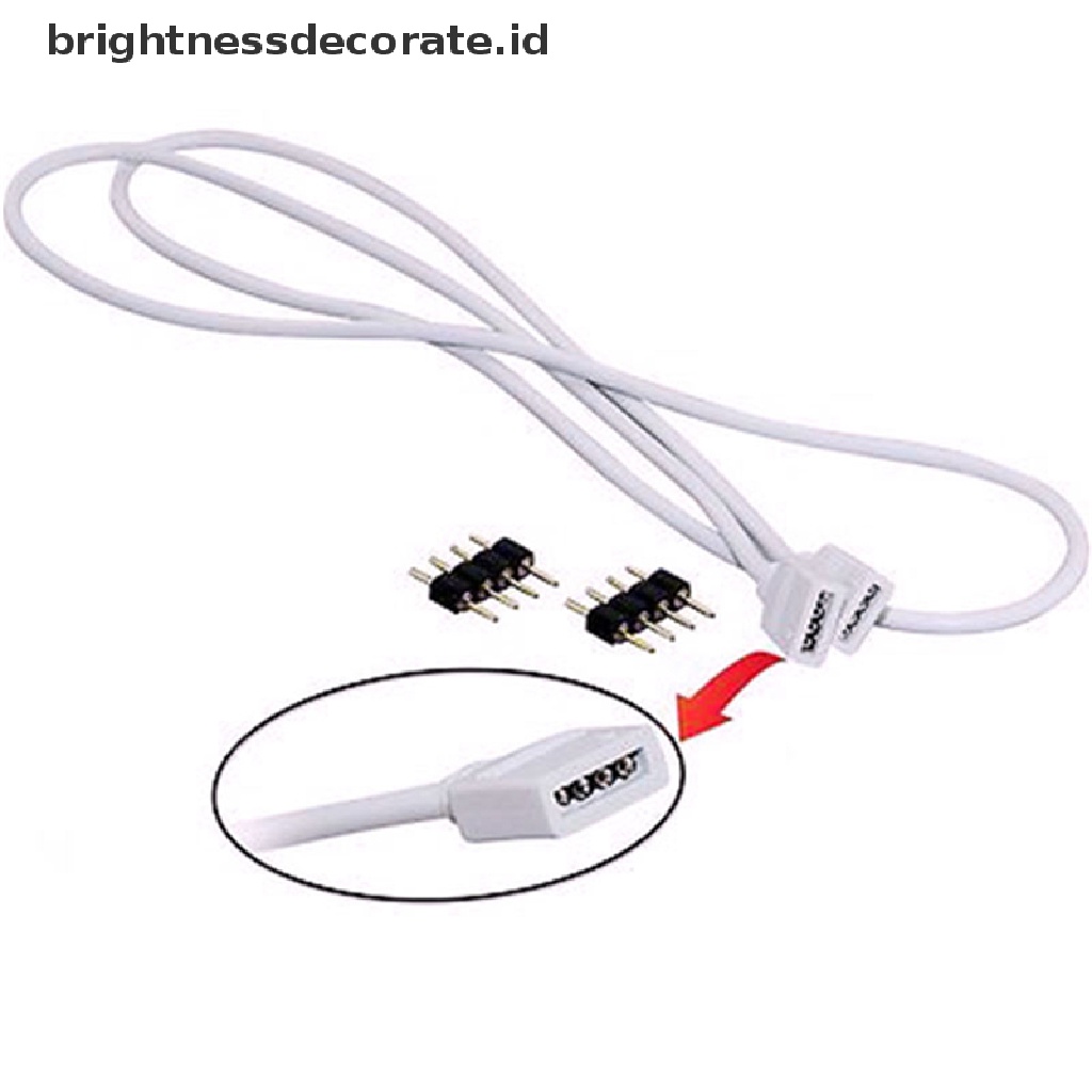 [birth] 4Pin Extension Wire Cable Cord Connector 2.5M For RGB 5050 3528 LED Strip Light [ID]