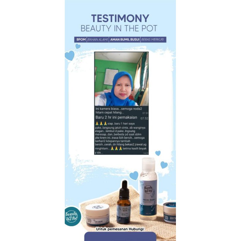 BEAUTY IN THE POT SKINCARE WHITEGLOW SERIES BPOM