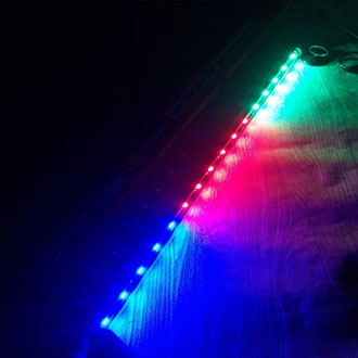 Lampu LED Celup Aquarium Aquascape 50 cm hemat listrik 3 warna (biru,hijau,merah)