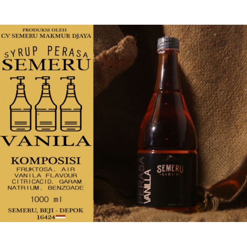 

SIRUP VANILA SEMERU SYRUP VANILLA 1 LITER PERASA