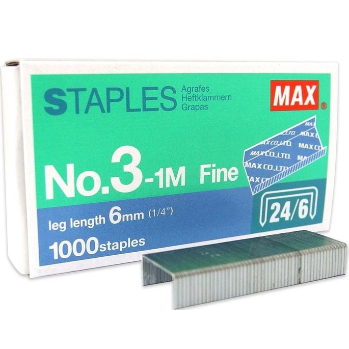 

Isi Staples Max No. 3 (24/6)