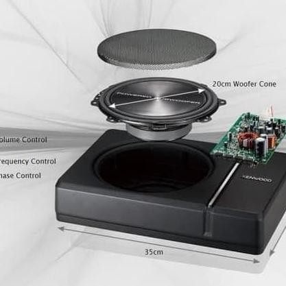 READY Subwoofer Aktif Kenwood KSC-PSW8 8 Inch Subwoofer Kolong Kenwood KSC-P