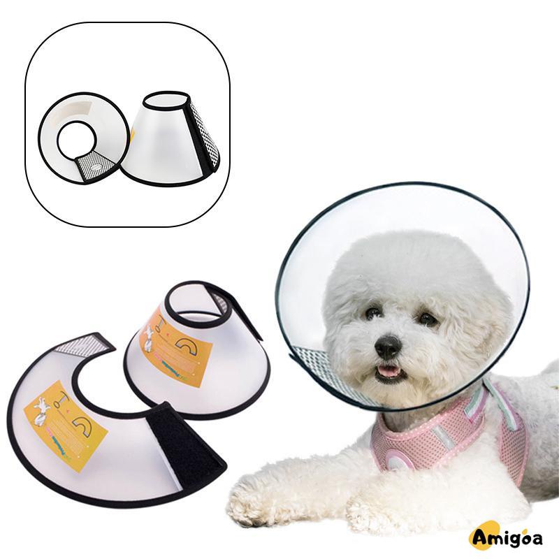 Cat Dog Collar Beauty Headgear Anti-menjilat Anti-gigitan Soft Edge Pet Collar - AG2