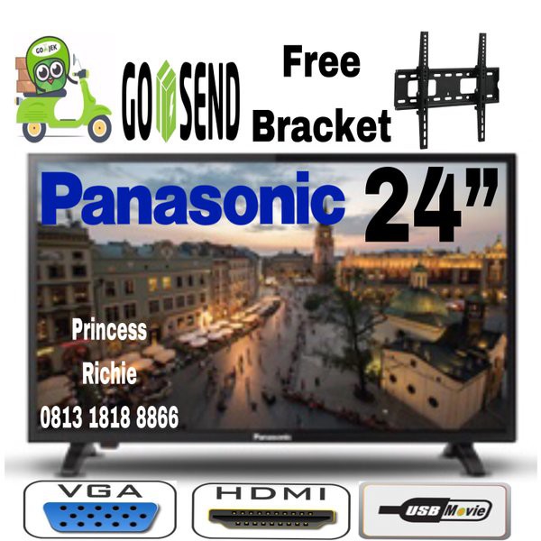 Penawaranspesial Led Tv Panasonic 24E305G 24 inch USB Movie Free Bracket Terjangkau