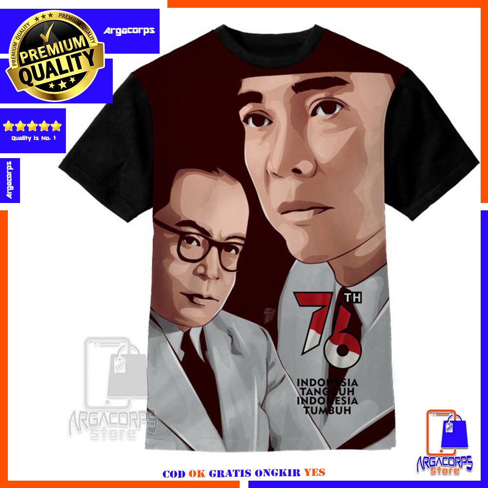 Kaos Anak 3D Baju Anak Premium 17 Agustusan 76Th Proklamator Baju Distro -  Argacorps Store