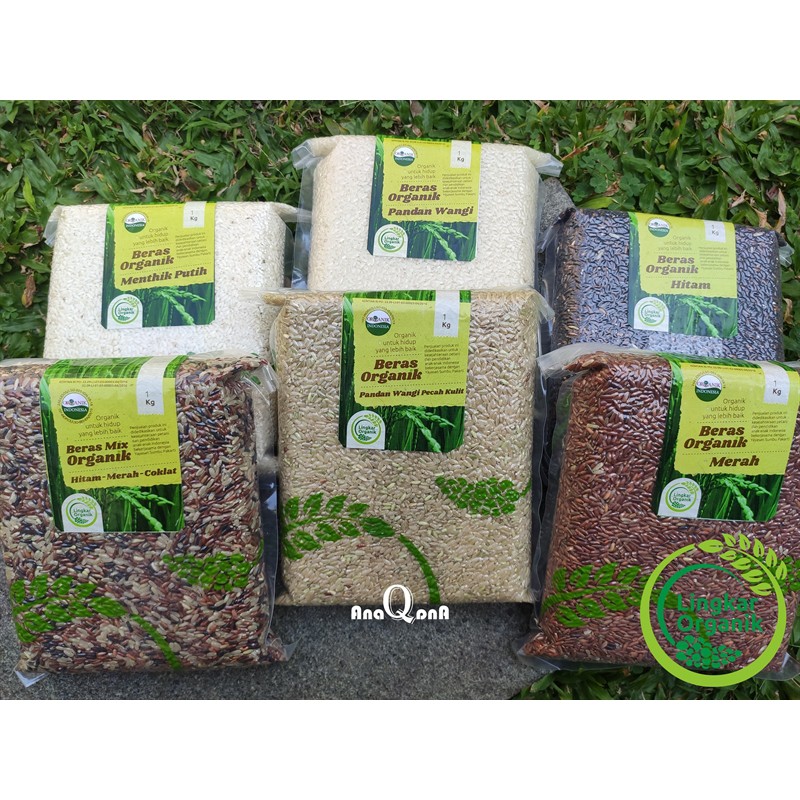 

BERAS ORGANIK MERAH PUTIH COKLAT HITAM MIX ORGANIC RICE PREMIUM MPASI BAYI - 1KG