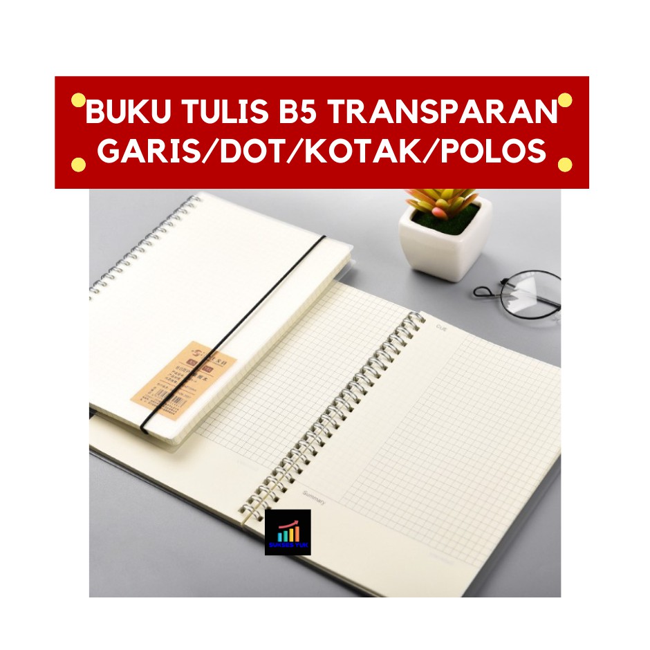 

Buku Tulis B5 Transparan Notebook Agenda Planner