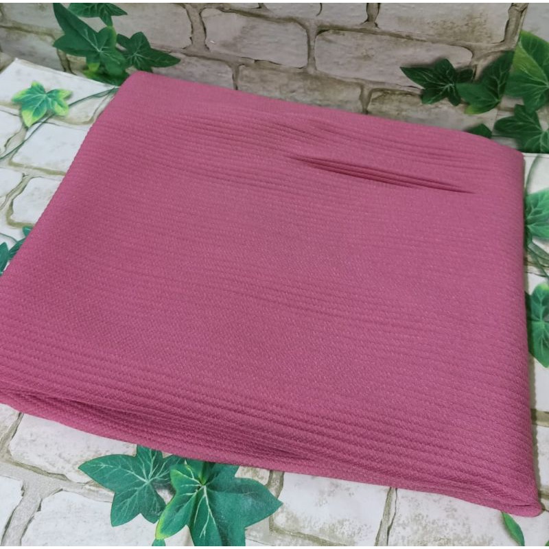 HIJAB SEGIEMPAT PLISKET BELLA SQUERE POLOS /HIJAB PLISKET/COD-Dusty pink