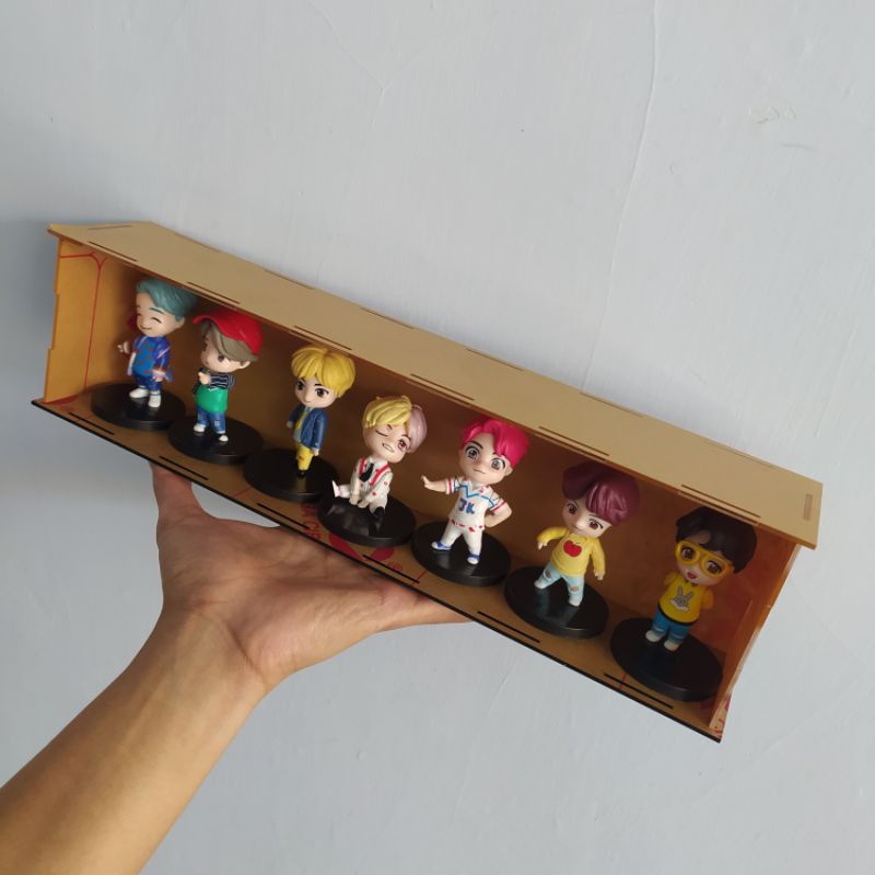 Kotak Akrilik BTS Tiny Box Display Acrylic Tebal 2mm 3mm Diecast Puzzle Bongkar Pasang