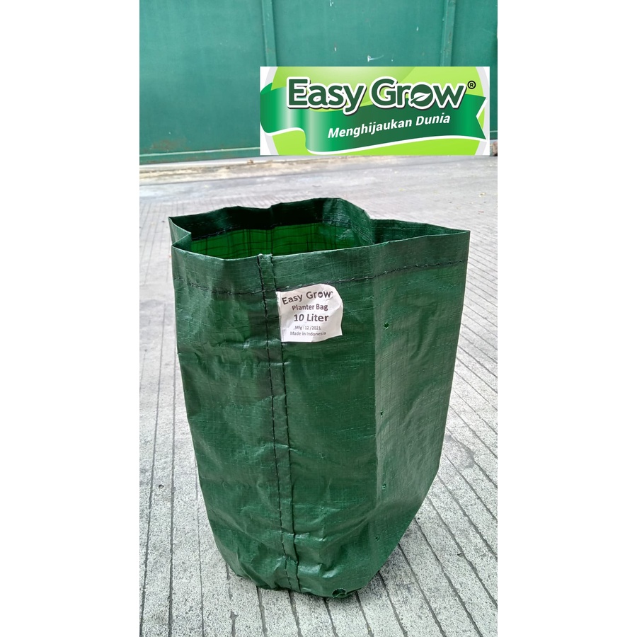 PLANTER BAG 10 LITER EASY GROW planterbag 10liter easygrow pot polybag semai benih bibit tambulapot