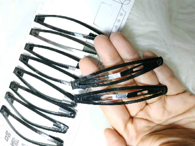 JBT02 Jepit Tektok Polos Isi 10pcs 7cm