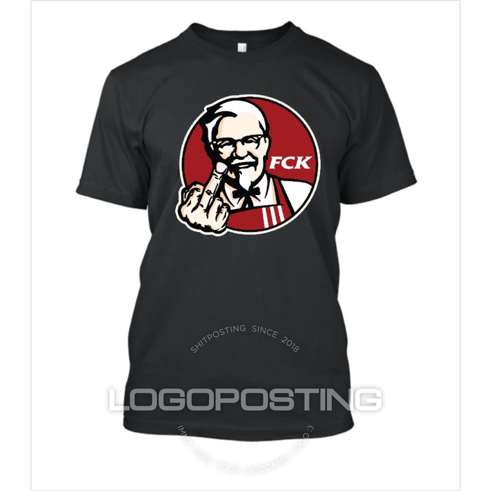 Kaos Baju Obral Combed 30s Distro Kfc Fck Kentucky Fuck Polos Custom