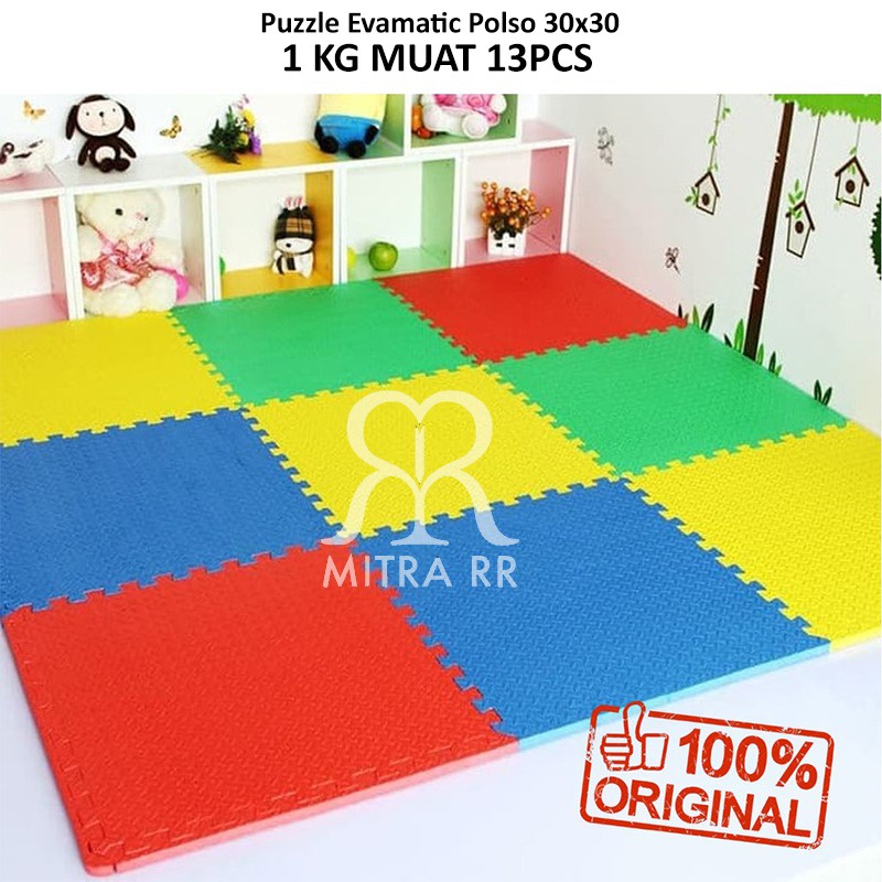 Puzzle Evamats Polos Warna/ Alas Lantai 30 x 30 cm Satuan (1PCS)