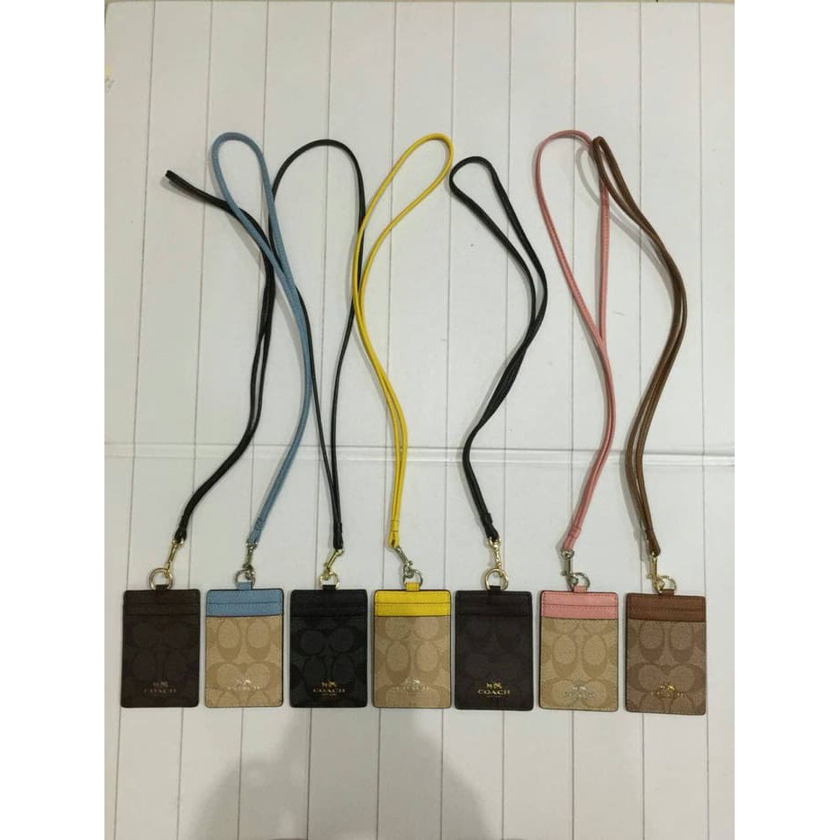 

Coach Signature Lanyard ID Card Holder