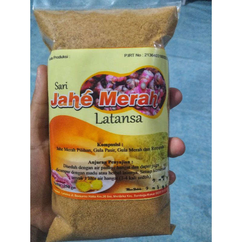 

Jahe Merah Latansa 250gr