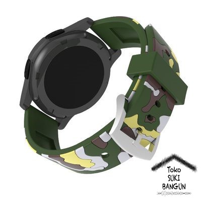 TALI JAM 20mm Rubber ARMY CAMOUFLAGE Silicone Watch Band Strap