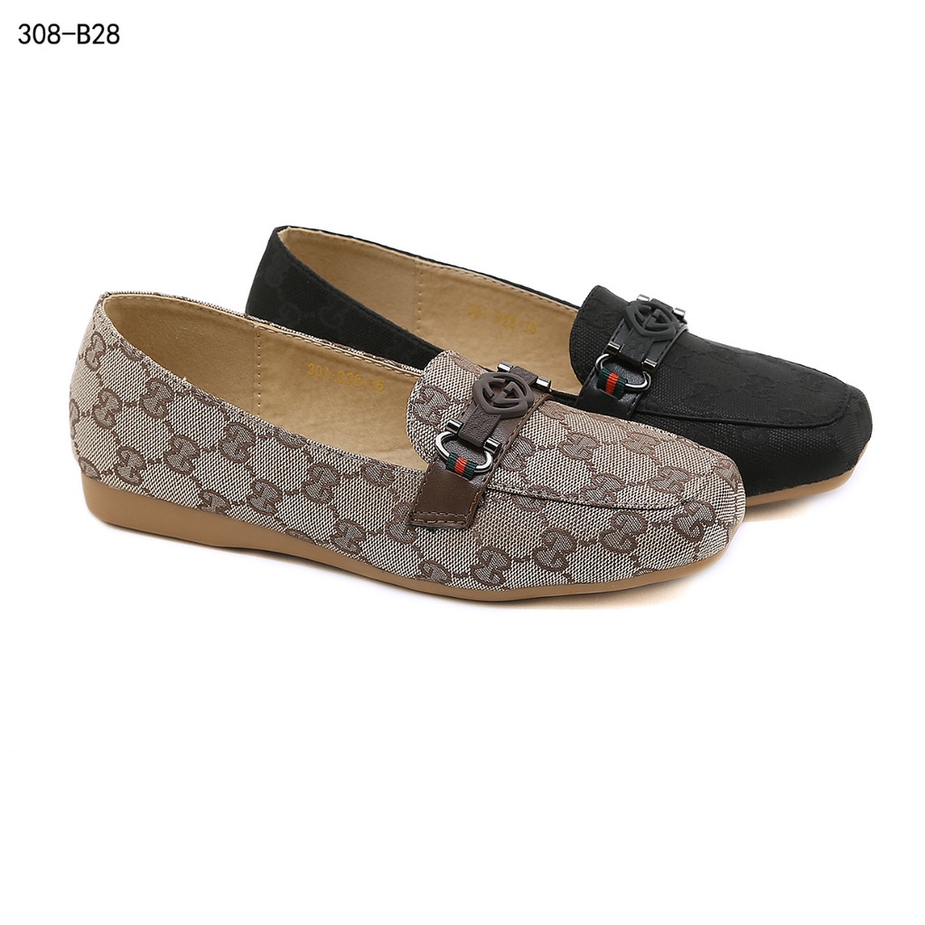 GC GG Canvas Logo GG Slip-on Shoes  #308-B28