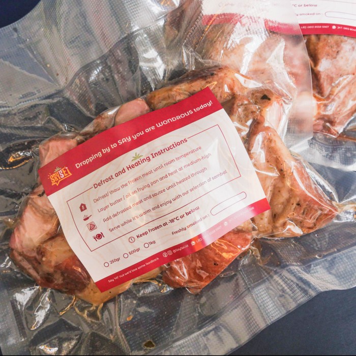 

Daging Asap - Sei Babi Say Se'I / Daging Babi Asap (250 Gr) + Sambal Original