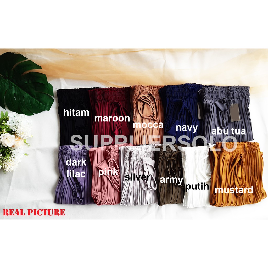 KULOT PLISKET PREMIUM 2 MACAM (PANJANG DAN 7/8)