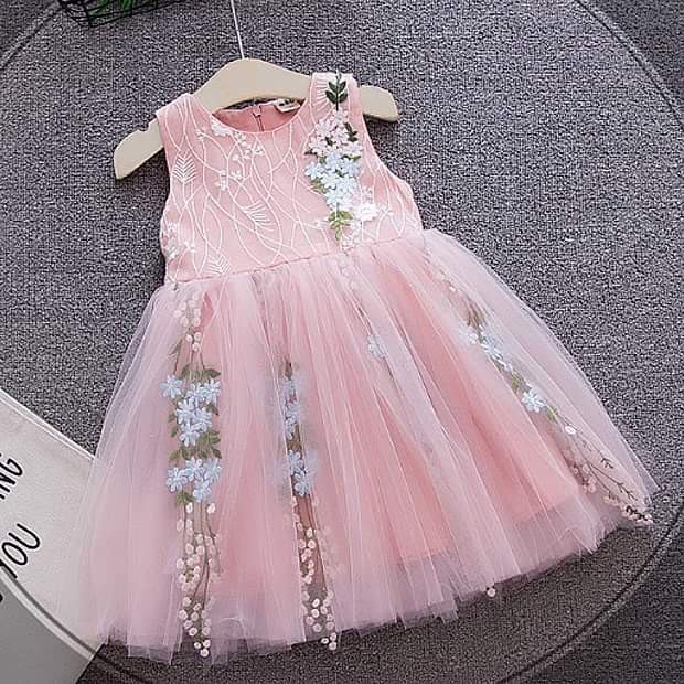 pink baby dress