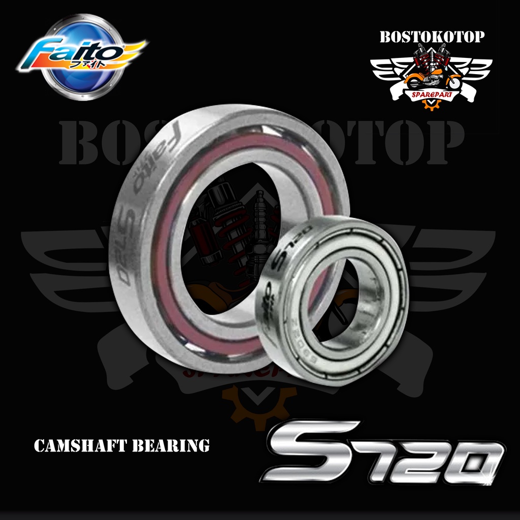 Faito Bearing laher Camshaft Bearing Noken As S720 Mio Jupiter Jupi MX Revo Racing 6301 6804 6806 Or