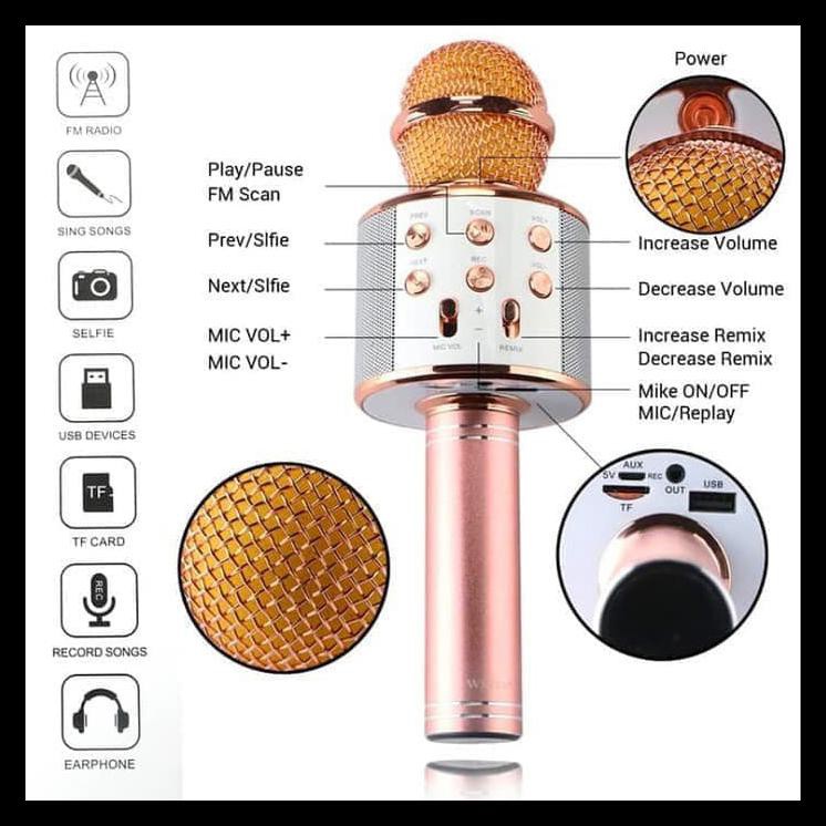 Mike Bluetooth Mike Wireless Mike Karaoke Mic Wireless Mic Bluetooth