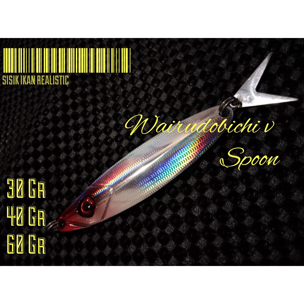 LURE SPOON Lure casting WAIRUDOBITCHI MODEL  V ekor DAN S EVIL SEA GHOST 30 40 60 Gr GEN 1