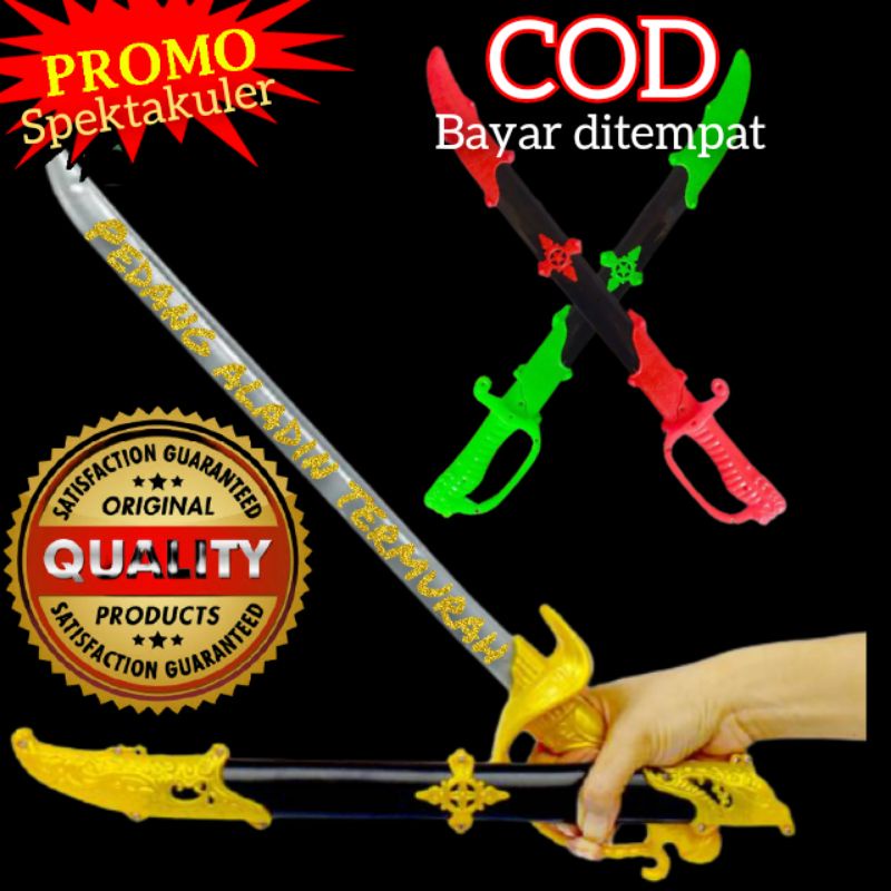 Mainan pedang - Mainan pedang plastik aladin panjang murah