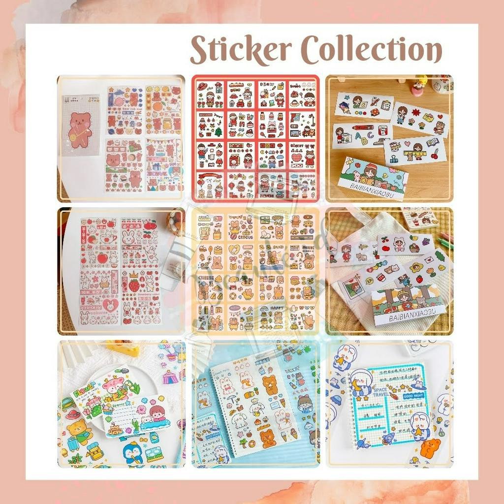 

[1 PCS] Sticker DIY Dekorasi Notebook Gelas Cangkir Kotak Penyimpanan Handphone Serbaguna Model Kartun Bear Kelinci Cute Girl Lucu Stiker Koleksi Untuk Hadiah Tempelan Rias di Buku Unik Anak Dewasa