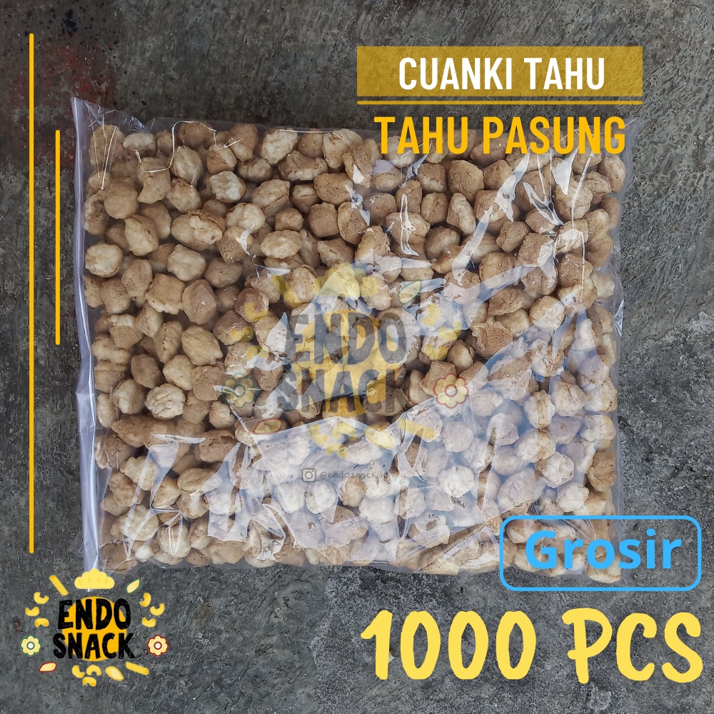 [GROSIR] 1000Pcs Tahu Cuanki Siomay Tahu Pelengkap Baso Aci, Seblak, dan Cuanki