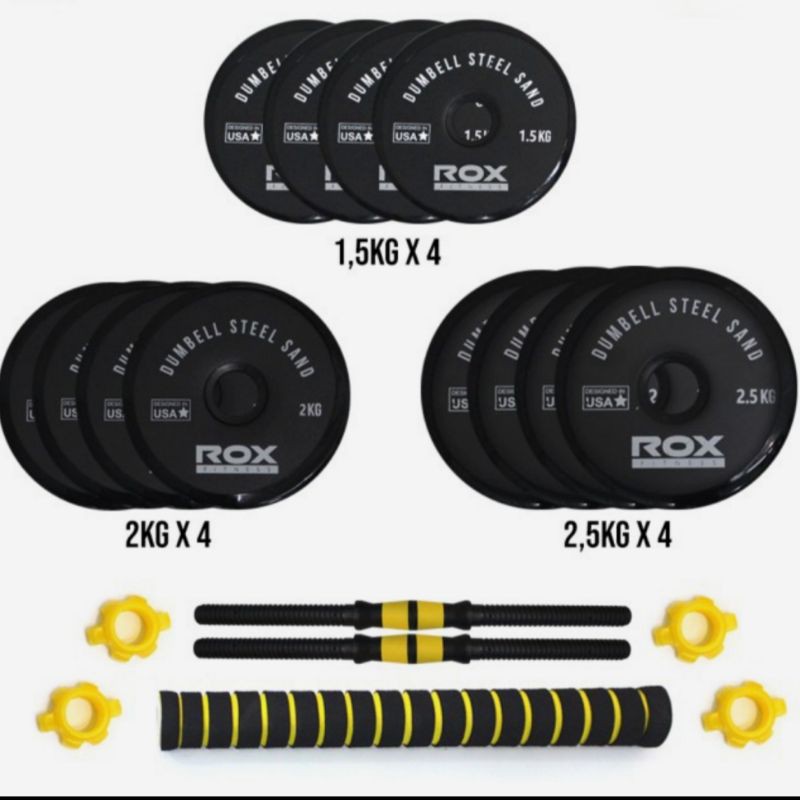 Dumble/Barbel set 25 kg