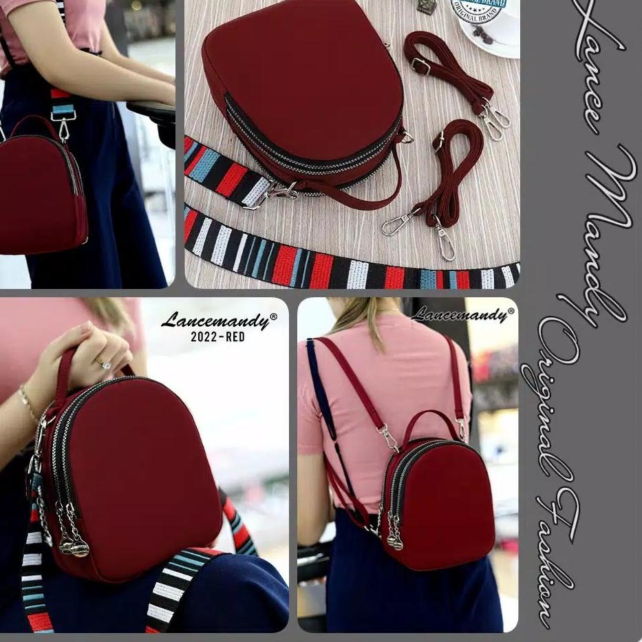 PROMO 11.11 KODE-770 Bisa { COD } Tas Original LanceMandy Ransel 2022 produk Import /Tas wanita/Tas