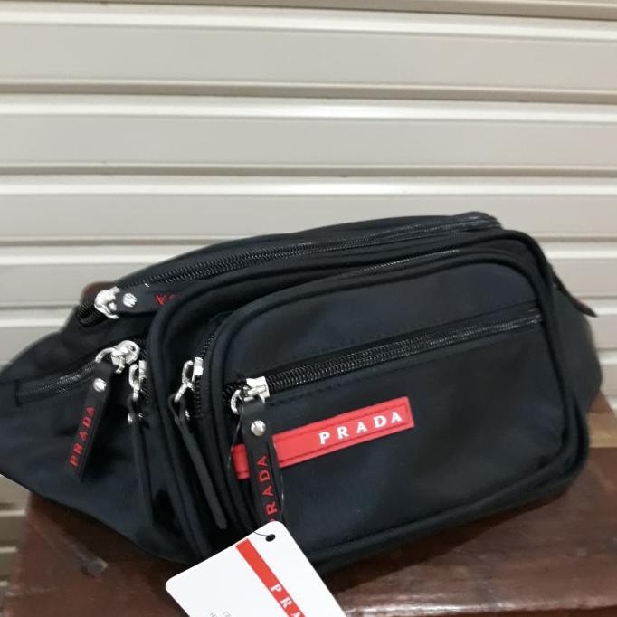 -SIAP KIRIM- TAS PINGGANG PRADA 6 RESLETING
