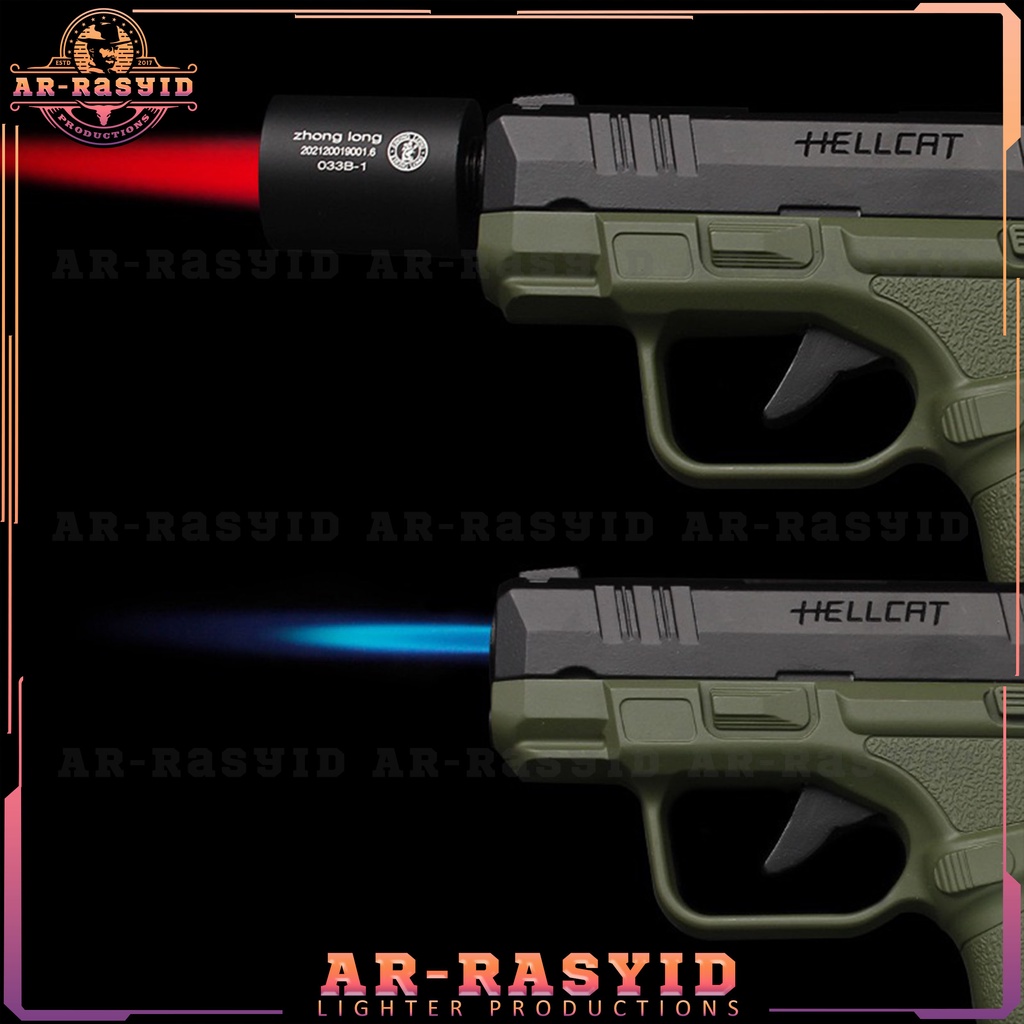 BISA COD Korek Api Pistol Hellcat 2 Api Bara Las Gas Zhong Long PS-033B-1