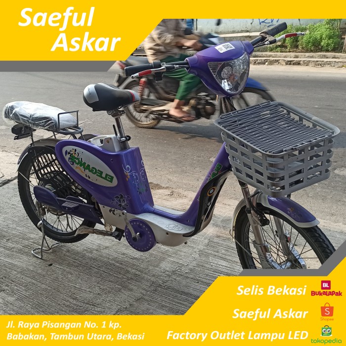 OLAHRAGA SEPEDA SEPEDA LISTRIK SELIS E-BIKE SUNRACE ELEGANCE KHUSUS JABODETABEK ORIGINAL-PROMO-SALE