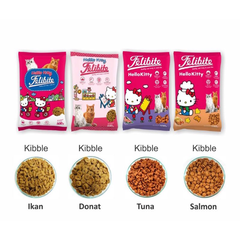 Felibite pakan kucing 500gr - felibite ikan felibit donat felibite salmon felibite tuna