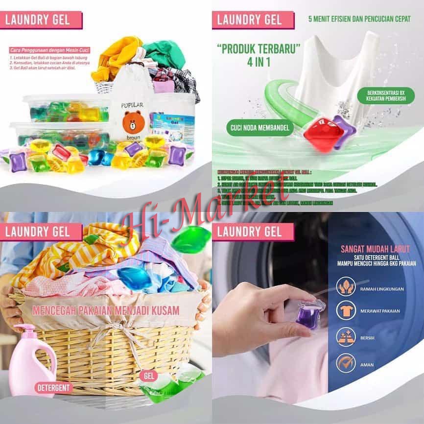 SABUN CUCI BAJU ANTISEPTIK ISI (30 PCS)/ SABUN DETERJEN LAUNDRY GEL BALL FREE KOTAK MURAH PLASTIS!